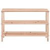 vidaXL Schuhregal mit 3 B&ouml;den Massivholz Tanne
