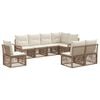 vidaXL Gartensofa-set 8 Stk. Beige Poly-Rattan