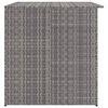 vidaXL Garden-Auflagenbox Grau 150x100x100 cm Poly Rattan