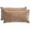 vidaXL Kissenbezug 2 stk. HOUTEN Braun 40 x 80 cm Chenille-Stoff