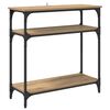 vidaXL Konsolentisch Artisan-Eiche 75 x 29 x 75 cm Holzwerkstoff