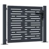 vidaXL Gartentor Anthrazit 100x75 cm Stahl Quadratisches Design