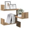 vidaXL Wand-Eckregal Artisan-Eiche 40x40x49,5 cm Holzwerkstoff