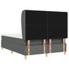 vidaXL Boxspringbett mit Matratze Dunkelgrau 90x190 cm Dunkelgrau