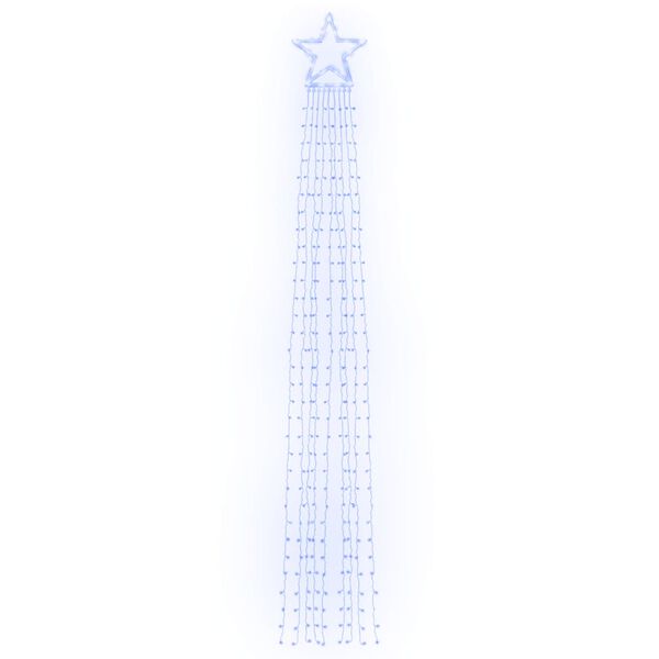 vidaXL Weihnachtsbaum-Beleuchtung 320 LEDs Blau 375 cm