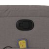 vidaXL Massagesessel Taupe Stoff