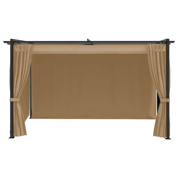 vidaXL Pavillon 4x3 m Taupe