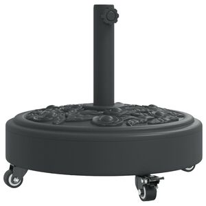 vidaXL Sonnenschirmst&auml;nder mit Rollen f&uuml;r &Oslash;38/48 mm Mast 27 kg Rund