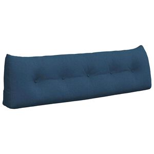vidaXL R&uuml;cken Kissen Blau 160 x 24 x 50 cm Stoff