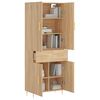 vidaXL Highboard Sonoma-Eiche 69,5x34x180 cm Holzwerkstoff