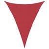 vidaXL Sonnensegel 160 g/m&sup2; Rot 4x5x5 m HDPE
