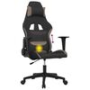 vidaXL Gaming-Stuhl mit Massagefunktion Schwarz und Taupe Stoff