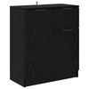 vidaXL Sideboards 2 pcs Schwarz Eichen-Optik 60 x 30 x 70 cm