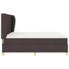 vidaXL Boxspringbett mit Matratze Dunkelgrau 90x190 cm Dunkelbraun