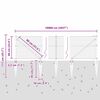 vidaXL Zaunpfosten Grau 100 x 0,6 m (25 mm Maschen) Stahl und PVC