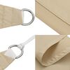 vidaXL Sonnensegel Oxford-Gewebe Rechteckig 3x6 m Beige