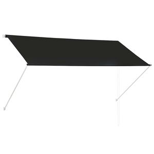 vidaXL Einziehbare Markise 250&times;150 cm Anthrazit