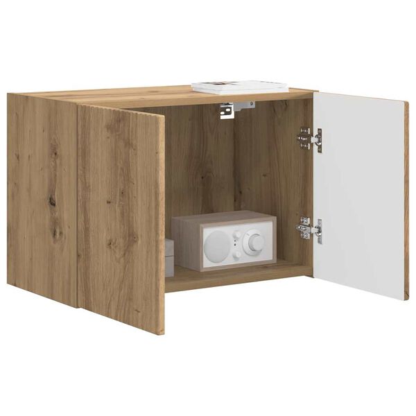 vidaXL TV-Wandschrank Artisan-Eiche 59,5 x 31 x 40 cm Holzwerkstoff