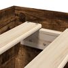vidaXL Bettgestell ohne Matratze R&auml;uchereiche 100x200 cm Holzwerkstoff