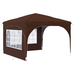 vidaXL Pop-up Partyzelt 290 x 290 x 245 cm Braun