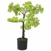 vidaXL K&uuml;nstlicher Bonsai Zypresse mit Topf 60 cm Gr&uuml;n