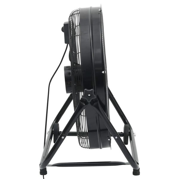 vidaXL Trommelventilator Industriell 60 cm 172,5 W Schwarz