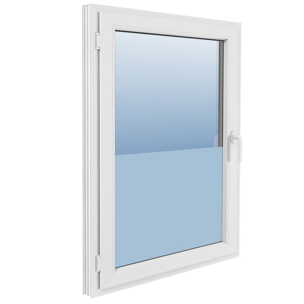 vidaXL Fensterfolie Matt Grau 0,9x20 m PVC