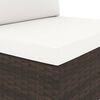 vidaXL 4-tlg. Garten-Lounge-Set Poly Rattan Braun
