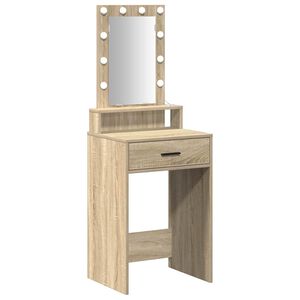 vidaXL Schminktisch mit Speicher Braun 50 x 41 x 140 cm Holzwerkstoff