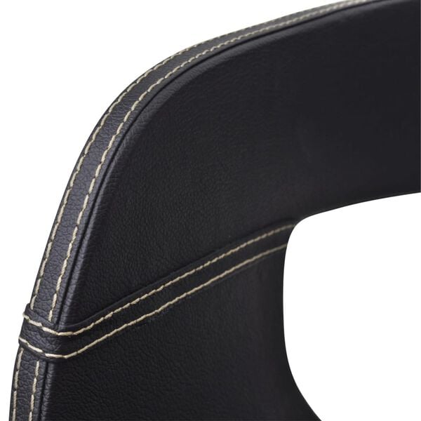 vidaXL Esszimmerst&uuml;hle 2 Stk. Schwarz Bugholz und Kunstleder