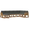 vidaXL Outdoor-Sofagarnitur 8 stk. Natur und Anthrazit
