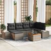 vidaXL Garten-Sofa-Set 7 pcs Grau