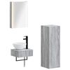 vidaXL Badezimmerschrank-Set 4 pcs Grau Sonoma 43 x 11,5 x 60,5 cm