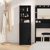 vidaXL Highboard Schwarz Eichen-Optik 40 x 40,5 x 135 cm Holzwerkstoff