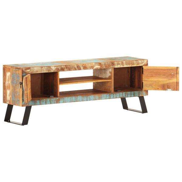 vidaXL TV-Schrank 120x30x46 cm Recyceltes Massivholz
