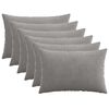 vidaXL Kissenbezug 6 pcs HEERLEN Hellgrau 50 x 80 cm Cord