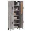 vidaXL Highboard Grau Sonoma 69,5x34x180 cm Holzwerkstoff