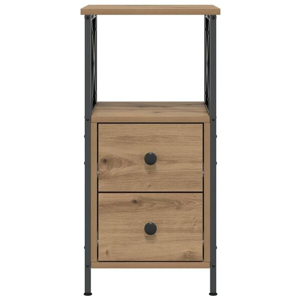 vidaXL Nachttisch Artisan-Eiche 34x35,5x70 cm Holzwerkstoff