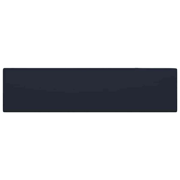 vidaXL Badezimmer-Waschbecken mit &Uuml;berlauf Keramik Dunkelblau