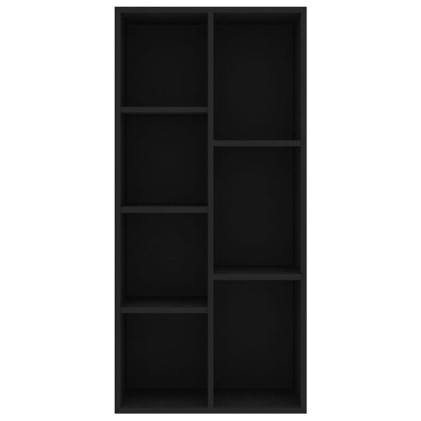 vidaXL Bücherregal Schwarz 50x25x106 cm Holzwerkstoff