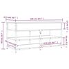 vidaXL Schuhbank Grau Sonoma 100x42,5x50 cm Holzwerkstoff