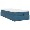 vidaXL Ottoman-Bett mit Matratze Dunkelblau 90x200 cm Samt