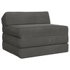 vidaXL Klappsofa Bett Dunkelgrau 200 x 70 x 10 cm Samt