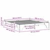 vidaXL Bettrahmen Natur 180 x 200 cm Massives Kiefernholz
