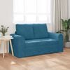 vidaXL Schlafsofa 60cm Blau Samt