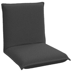 vidaXL Bodenstuhl Dunkelgrau 54 x 64 x 59 cm Schafstoff