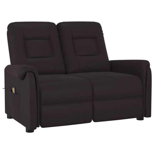 vidaXL 2-Sitzer Massagesessel Schwarz Kunstleder