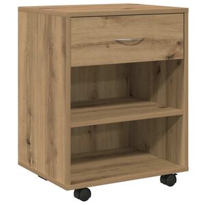 vidaXL Rollcontainer Artisan-Eiche 46x36x59 cm Holzwerkstoff
