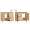 vidaXL Badschrank Sonoma-Eiche 65x33x60 cm Holzwerkstoff