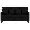 vidaXL 2-Sitzer-Sofa Schwarz 120 cm Stoff